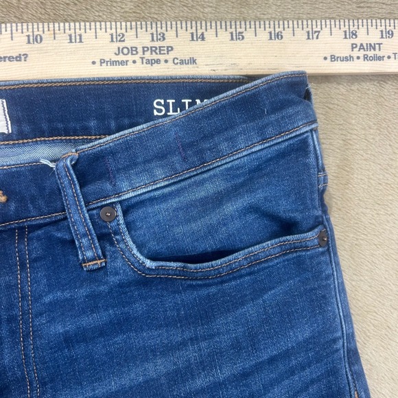 Madewell Mens Slim Jeans 34x30 Blue Medium Wash CoolMax All Season MA265 FA20 - Picture 3 of 10